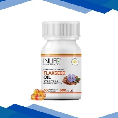 INLIFE Flaxseed Oil 500 mg Capsules 60’s