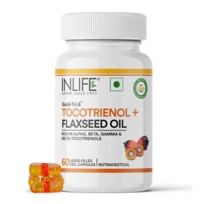 INLIFE Gold-Tri.E Tocotrienol + Flaxseed Oil Vegetarian Capsules 60’s