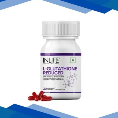 Inlife L-Glutathione Reduced Vegetarian Capsules 30’s