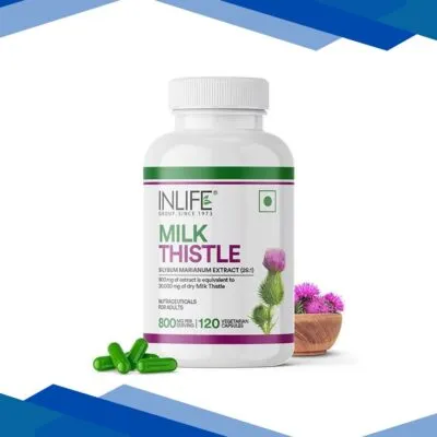 INLIFE Milk Thistle 800 mg Vegetarian Capsule 120’s