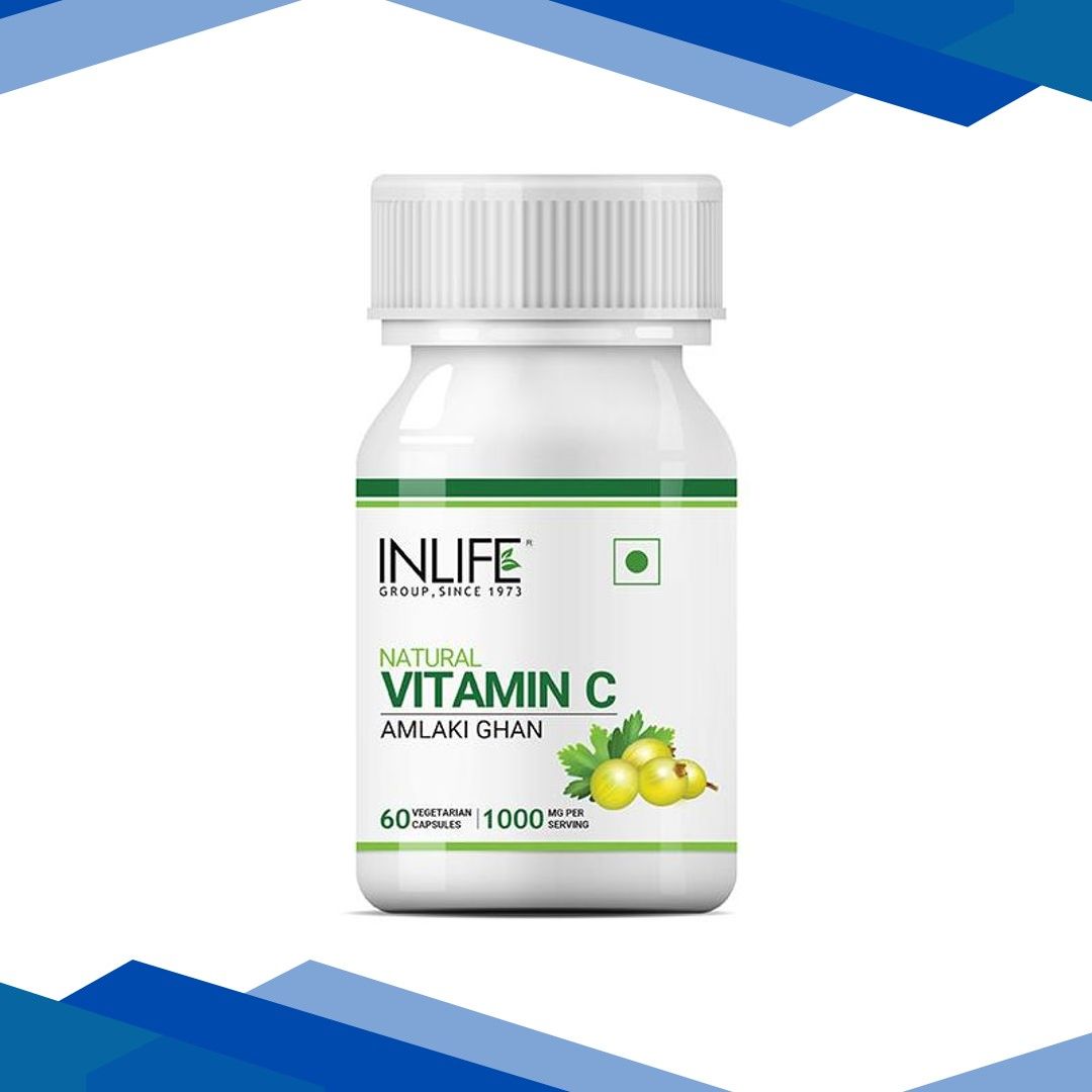 Inlife Natural Vitamin C Amlaki Ghan 1000 mg Veg Capsule 60’s