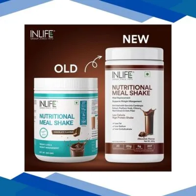 INLIFE Nutritional Meal Shake Powder – Chocolate Flavour 500 gm