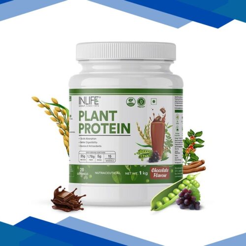INLIFE Plant Protein Powder – Chocolate Flavour 1 kg