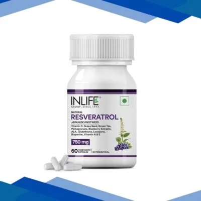 INLIFE Resveratrol 750 mg Veg Capsules 60’s