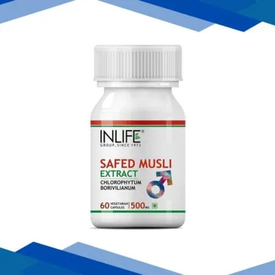 Inlife Safed Musli Extract 500 mg Vegetarian Capsule 60’s