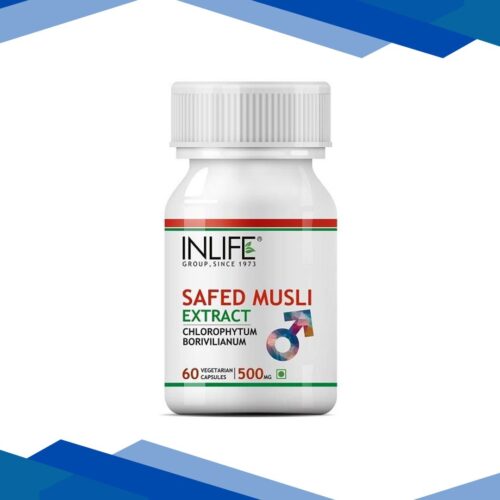 Inlife Safed Musli Extract 500 mg Vegetarian Capsule 60’s