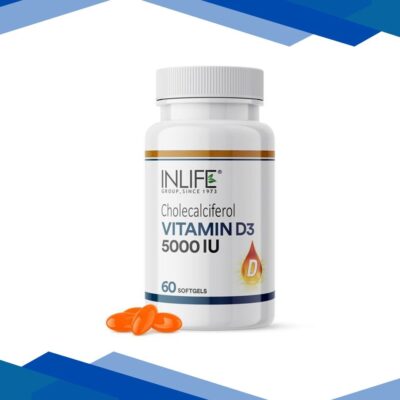 INLIFE Vitamin D3 5000 IU Capsules 60’s