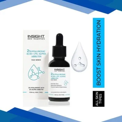Insight Cosmetics 2% Hyaluronic Acid + 2% Alpha Arbutin Face Serum 30 ml