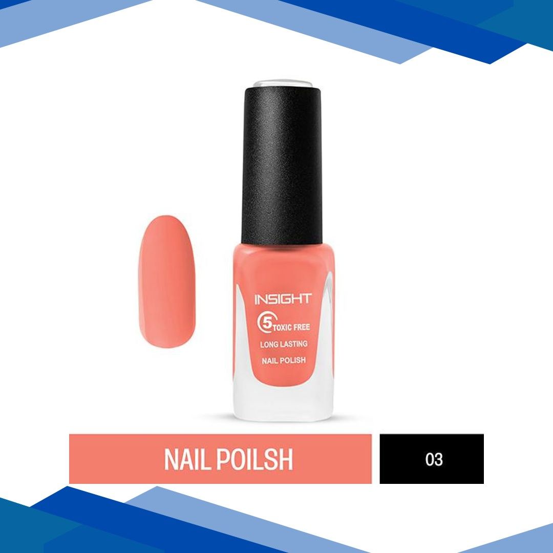 Insight Cosmetics 5 Toxic Free long lasting Nail Polish – Nude Shade 3 9 ml