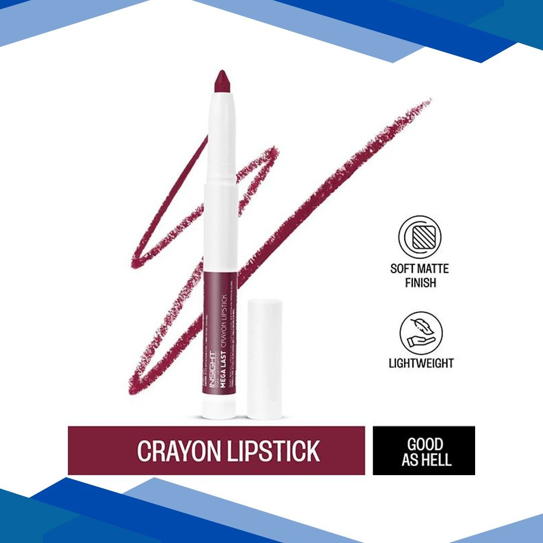 INSIGHT COSMETICS MEGA LAST CRAYON LIPSTICK-GOOD AS HELL (09) 1’s