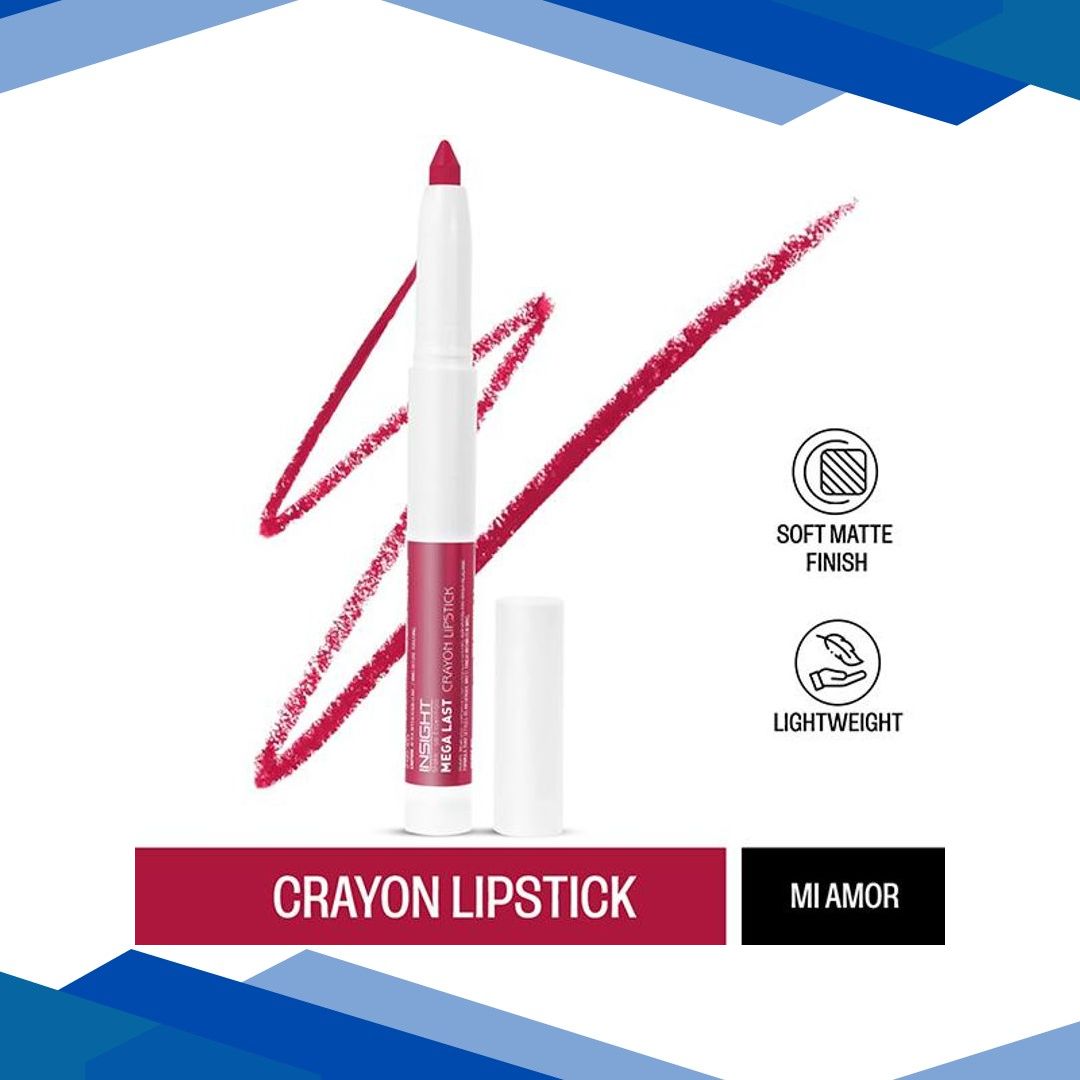 INSIGHT COSMETICS MEGA LAST CRAYON LIPSTICK-MI AMOR (17) 1.3GM