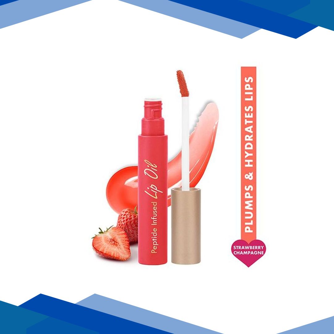 Insight Cosmetics Peptide Infused Lip Oil -Strawberry Champagne 10.5 gm