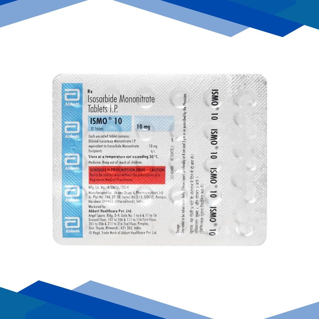 Ismo 10mg Tablet 30’S