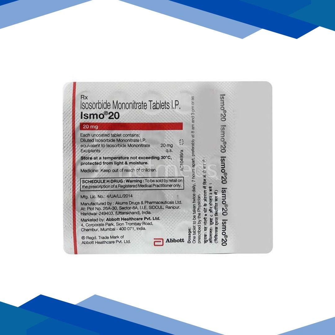 Ismo 20mg Tablet 30’S