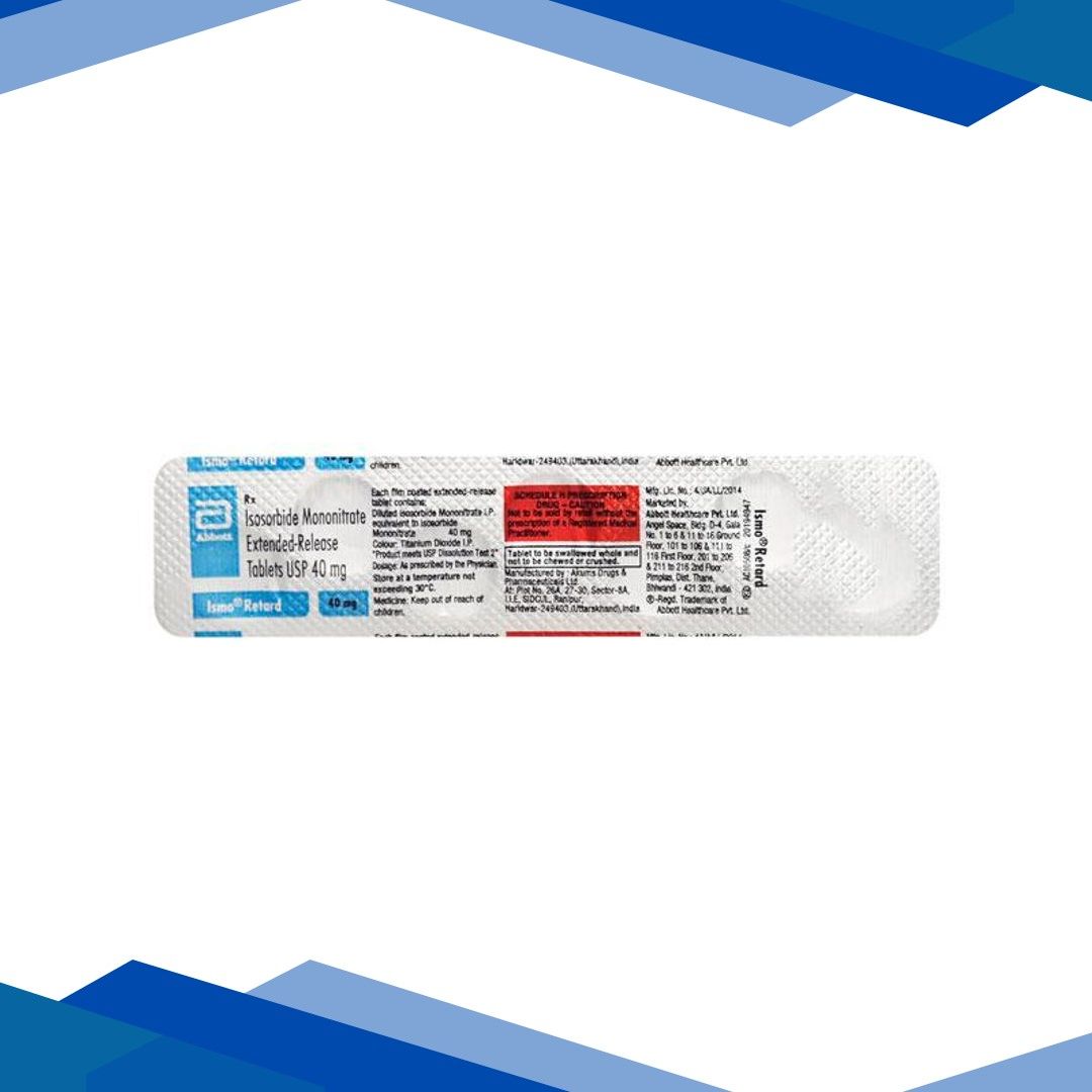 Ismo Retard 40mg Tablet 7’S