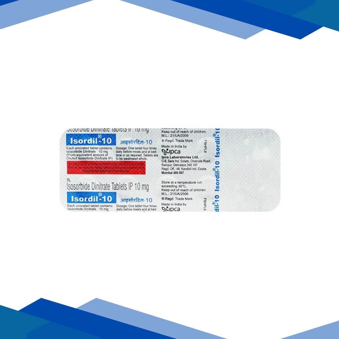 Isordil 10mg Tablet 10’S