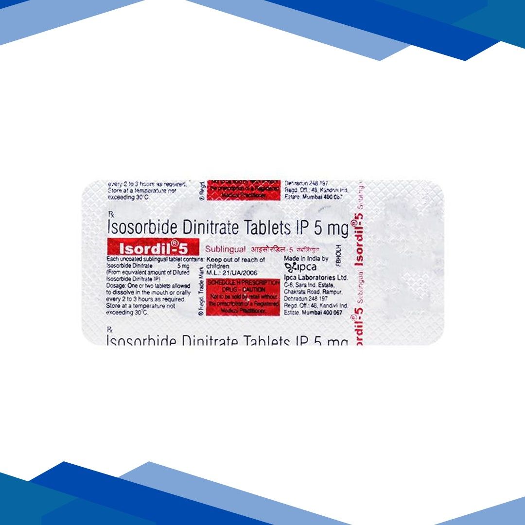 Isordil 5mg Tablet 10’S