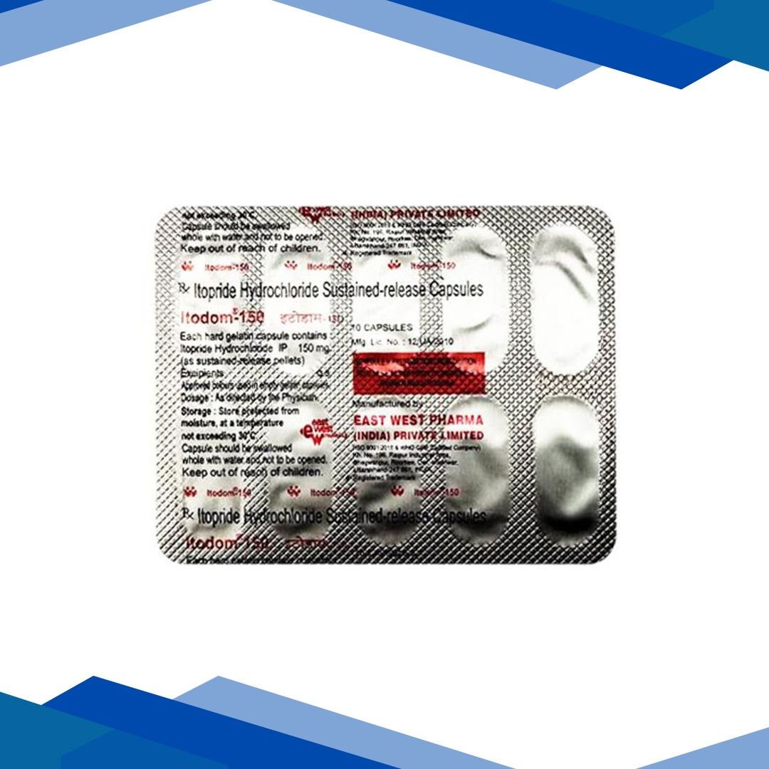Itodom 150mg Capsule 10’S