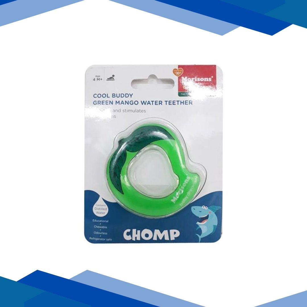 J.L.Morison Cool Buddy Water Teether – Green Mango Shape
