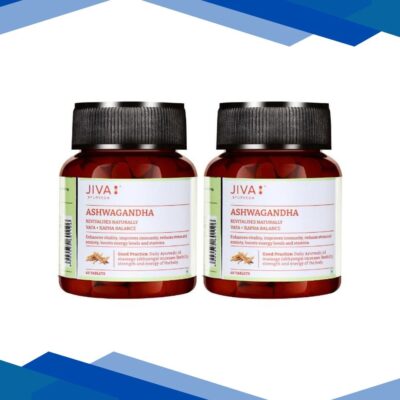 Jiva Ayurveda Ashwagandha Tablet (Pack of 2 x 60’s) 1’s
