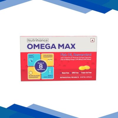 Jubilant Nutrihance Omega Max Fish Oil Resveratrol Softgel Capsule 10’s