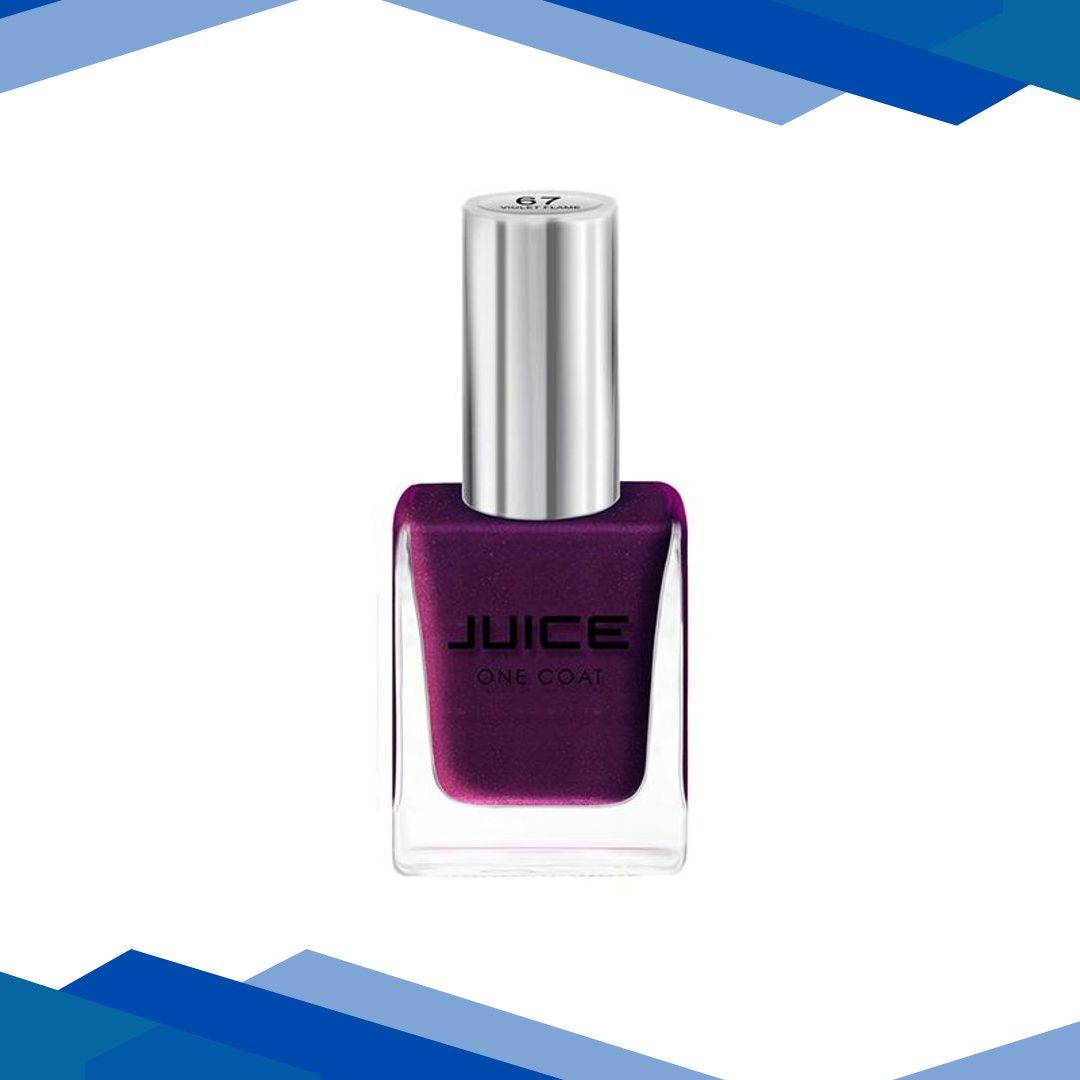 Juice One Coat Nail Polish Violet Flame 67 11ml