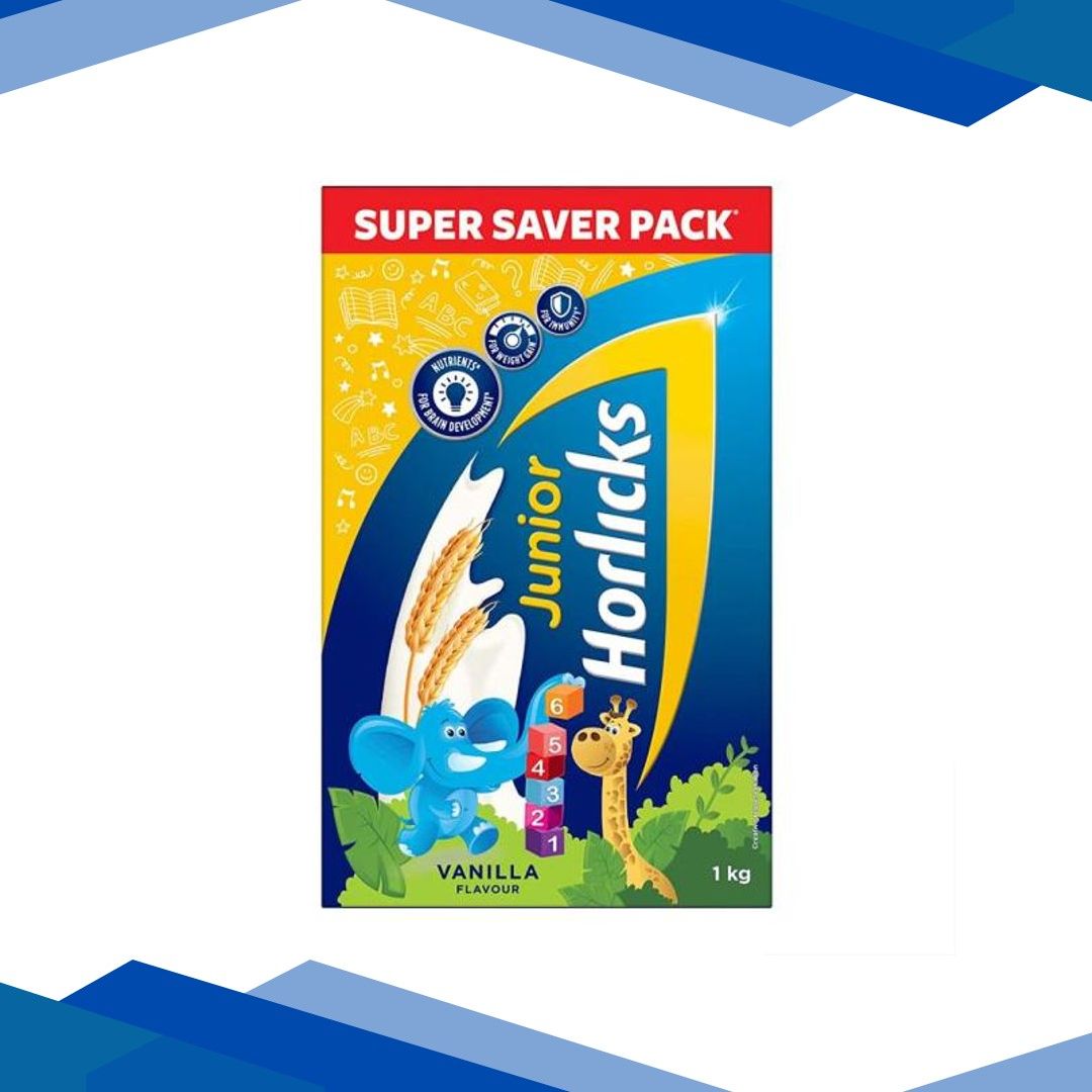Junior Horlicks (1 to 6 Years) Powder – Vanilla (Refill) 1 kg