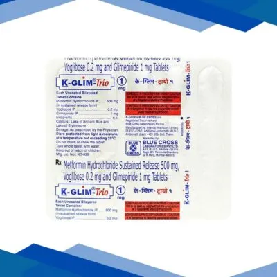 K GLIM TRIO 1mg Tablet 15’s