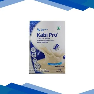 KABIPRO 100% WHEY PROTEIN VANILLA FLAVOUR Powder (250gmx4)1kg