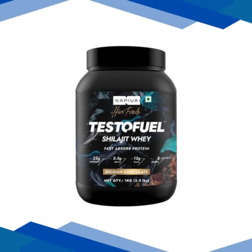 Kapiva Gym Foods Testofuel Shilajit Whey Powder – Chocolate 1 kg