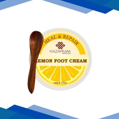 Kazarmaa Heal & Repair Lemon Foot Cream with Vitamin-E, Coconut Oil And Jojoba Oil 150 gm
