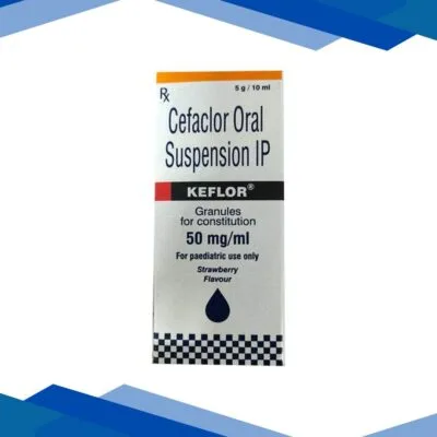 KEFLOR PAEDIATRIC STRAWBERRY FLAVOUR 50 Oral Suspension 10ml