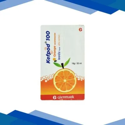Kefpod Orange Flavour 100mg Suspension 30ml