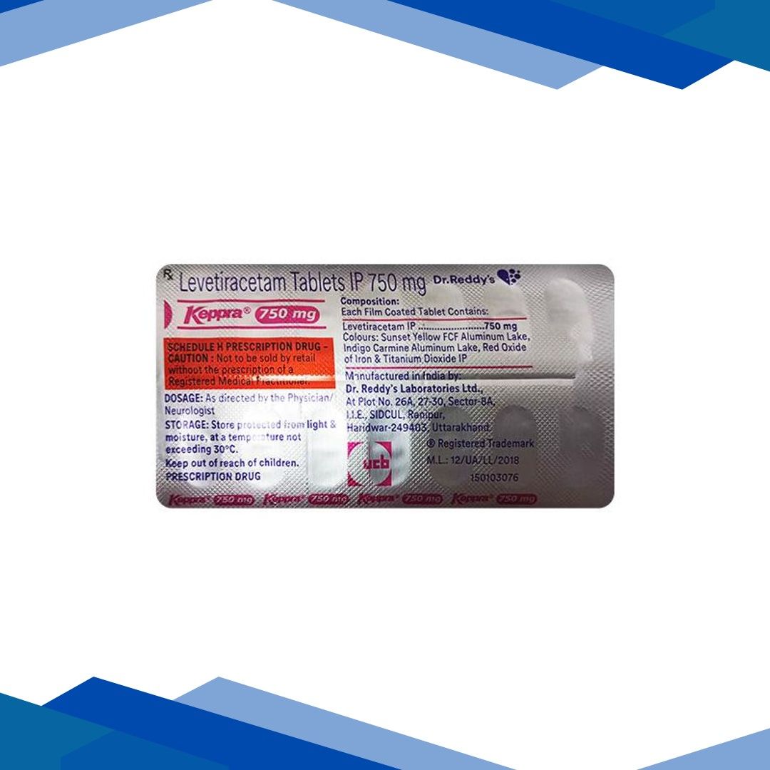 KEPPRA 750mg Tablet 14’s