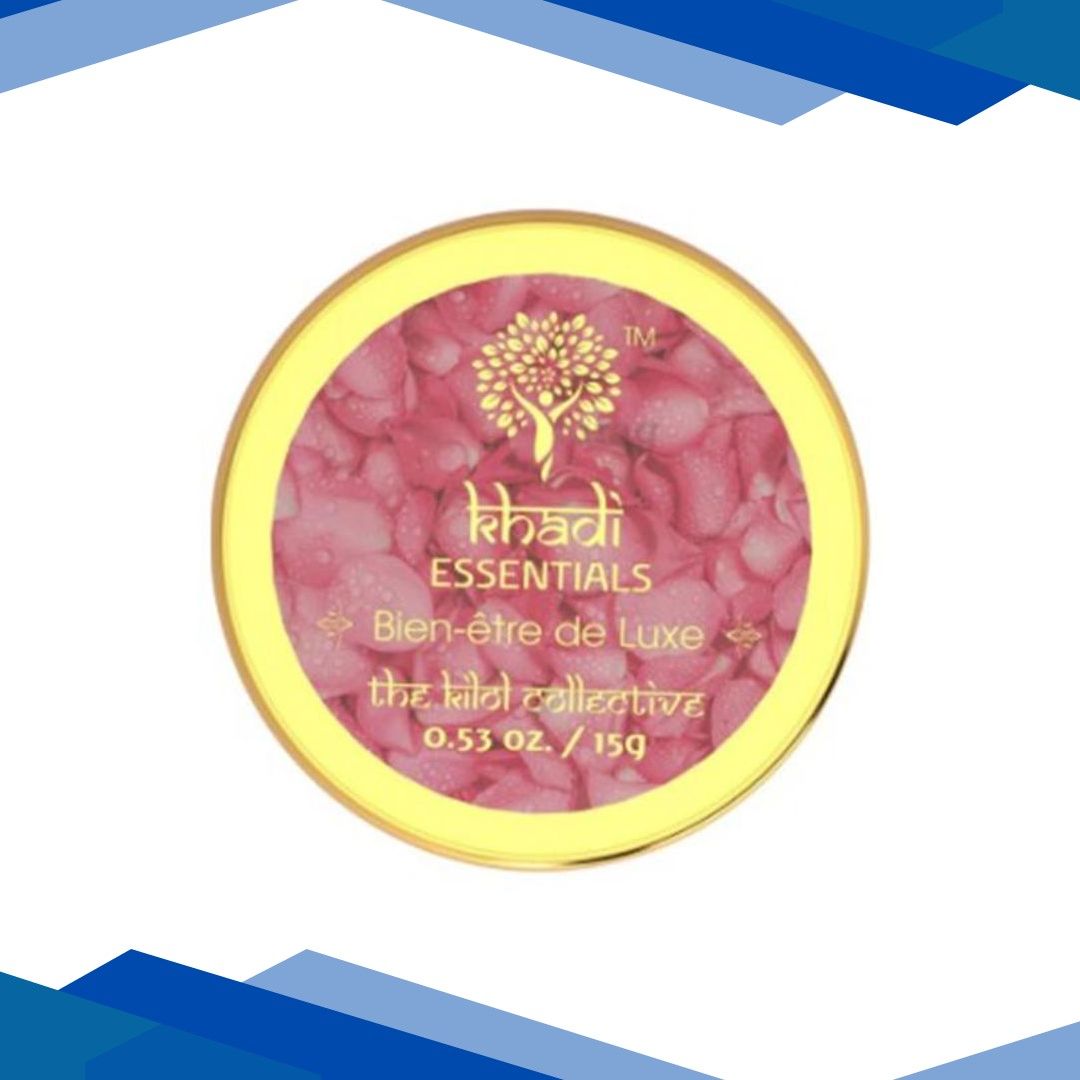 Khadi Essentials Lip Scrub – Rose Petals & Dates 15 gm