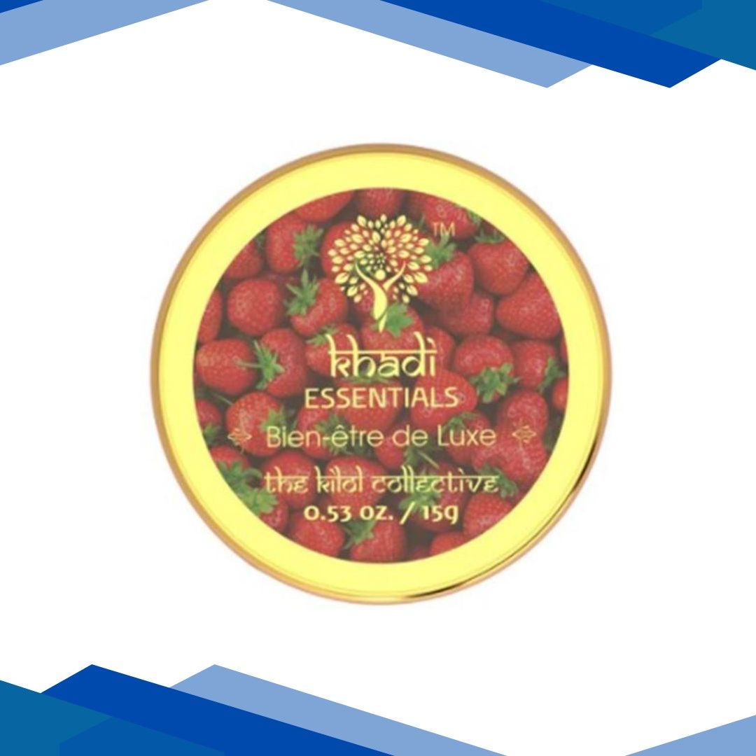 Khadi Essentials Lip Scrub – Strawberry & Beetroot 15 gm