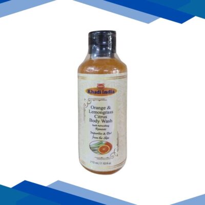 Khadi Herbal Body Wash – Orange and Lemongrass Citrus 210 ml