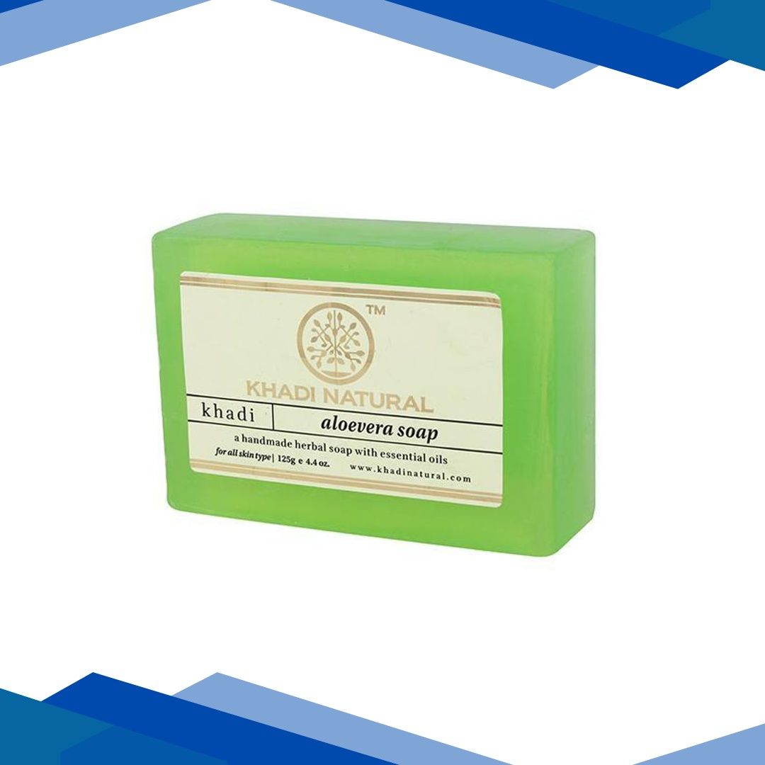 Khadi Natural Herbal Soap – Aloevera 125 gm