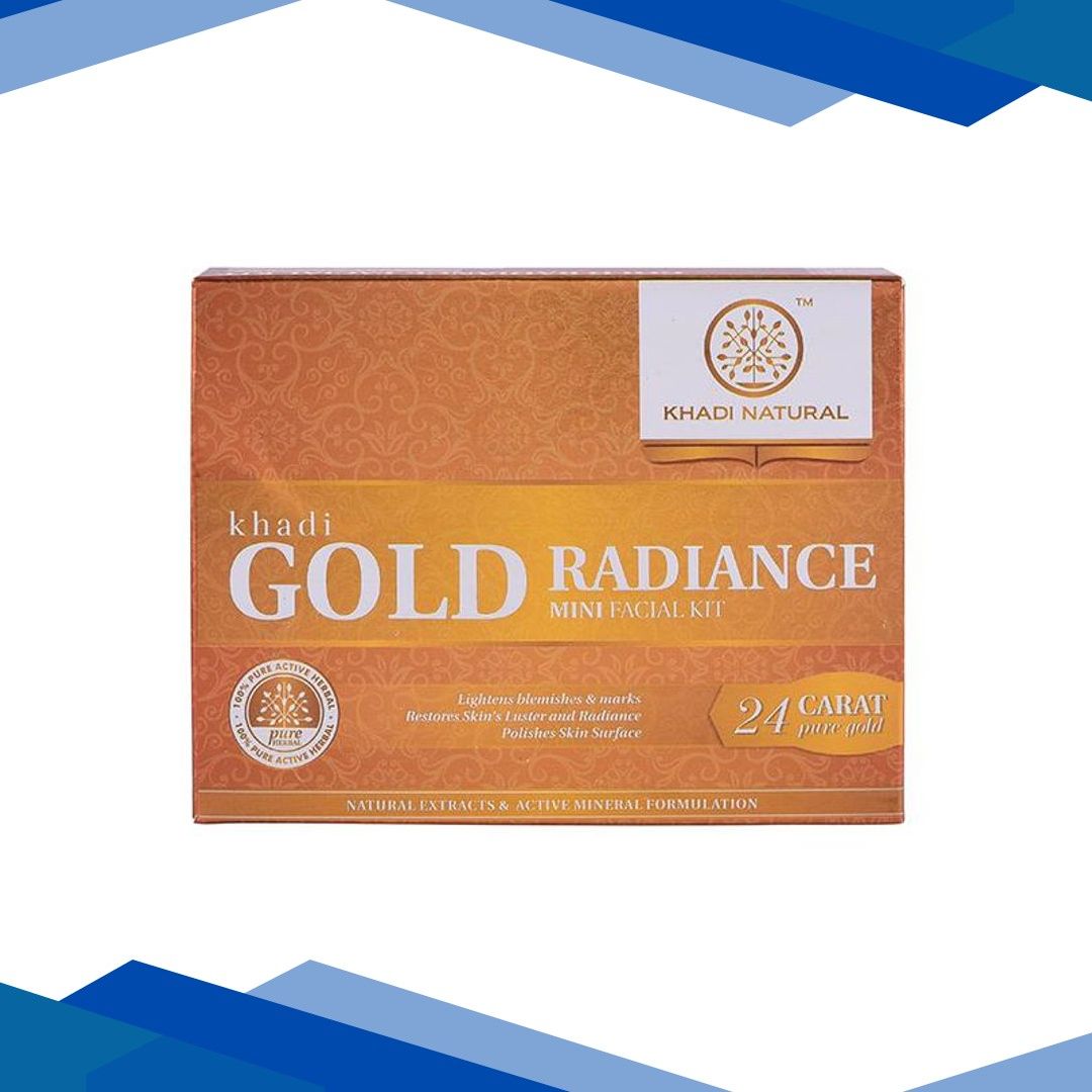 Khadi Natural Mini Facial Kit – Gold Radiance