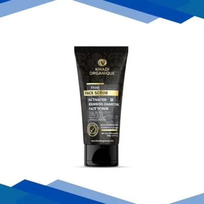Khadi Organique Khadi Face Scrub – Activated Bamboo Charcoal 100 gm