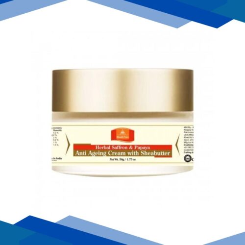 Khadi Pure Herbal Anti Ageing Cream with Sheabutter – Saffron & Papaya 50 gm