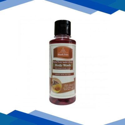 Khadi Pure Herbal Body Wash – Woody Sandal & Honey 210 ml