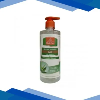 Khadi Pure Herbal Face Gel with Liquorice – Aloevera & Cucumber Extracts 500 ml