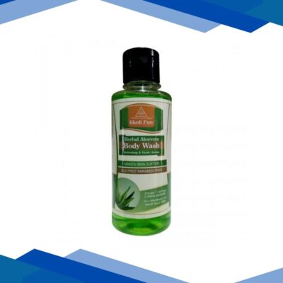 Khadi Pure Herbal SLS Paraben Free Body Wash – Aloevera 210 ml