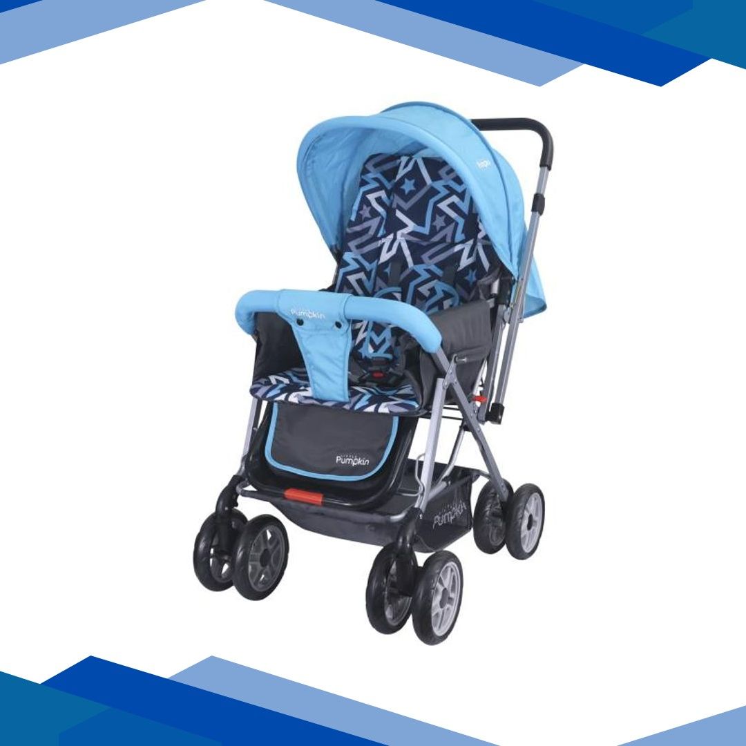 Kiddie Kingdom Stroller Stroller – Black & Blue 1’s