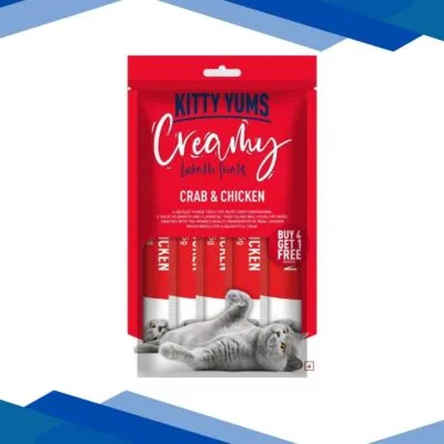 Kitty Yums Creamy Crab & Chicken (Buy 4 Get 1 Free) 1’s
