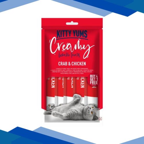 Kitty Yums Creamy Crab & Chicken (Buy 4 Get 1 Free) 1’s