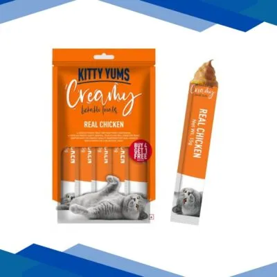 Kitty Yums Creamy Real Chicken (Buy 4 Get 1 Free) 1’s