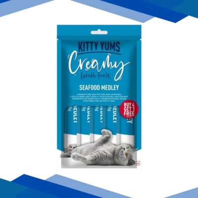Kitty Yums Creamy Seafood Medley (Buy 4 Get 1 Free) 1’s