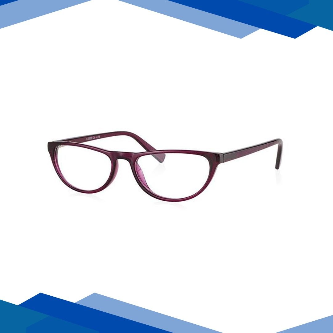 Klar Eye Cat Eye K-3022 Reading Glass for Women – Purple, 2.5 Power
